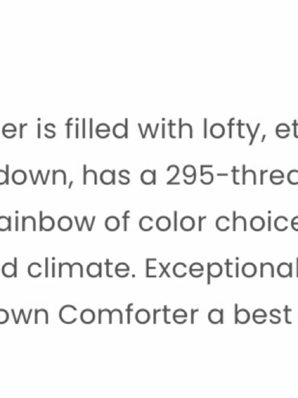 The Company Store White LACROSSE Comforter